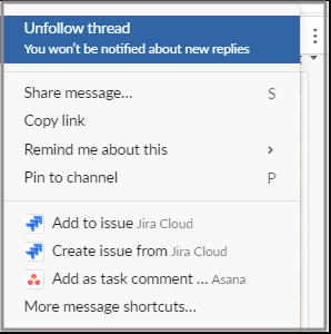 unfollow thread