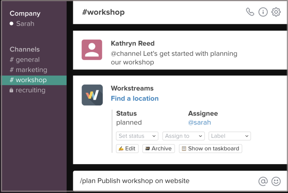 Workstreams