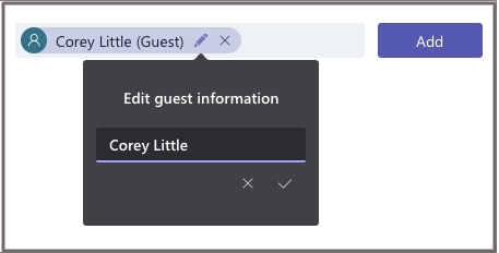 Add a guest to a team