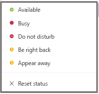 Change your status