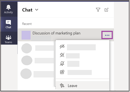 Leave a Group Chat