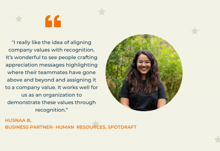 HUSNAA B - SpotDraft Testimonial