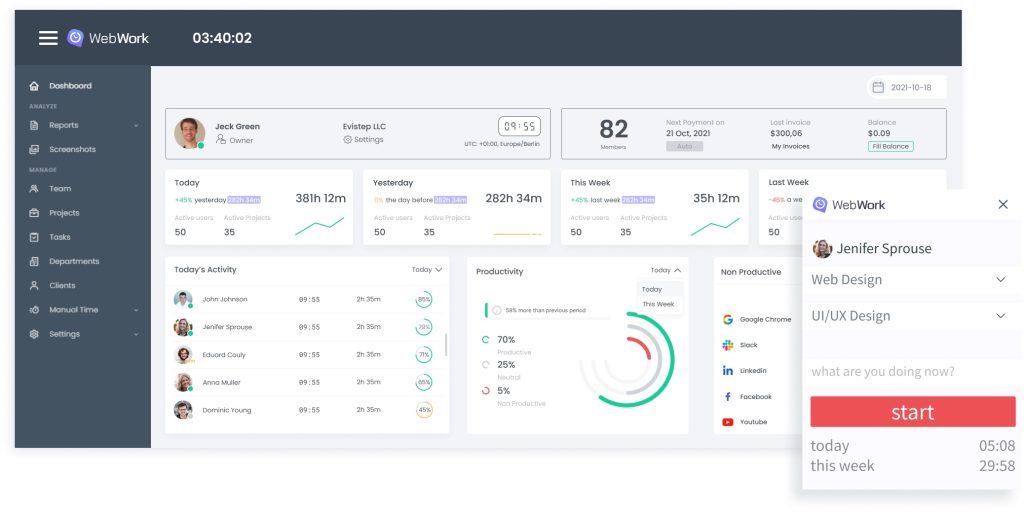 webwork time tracker