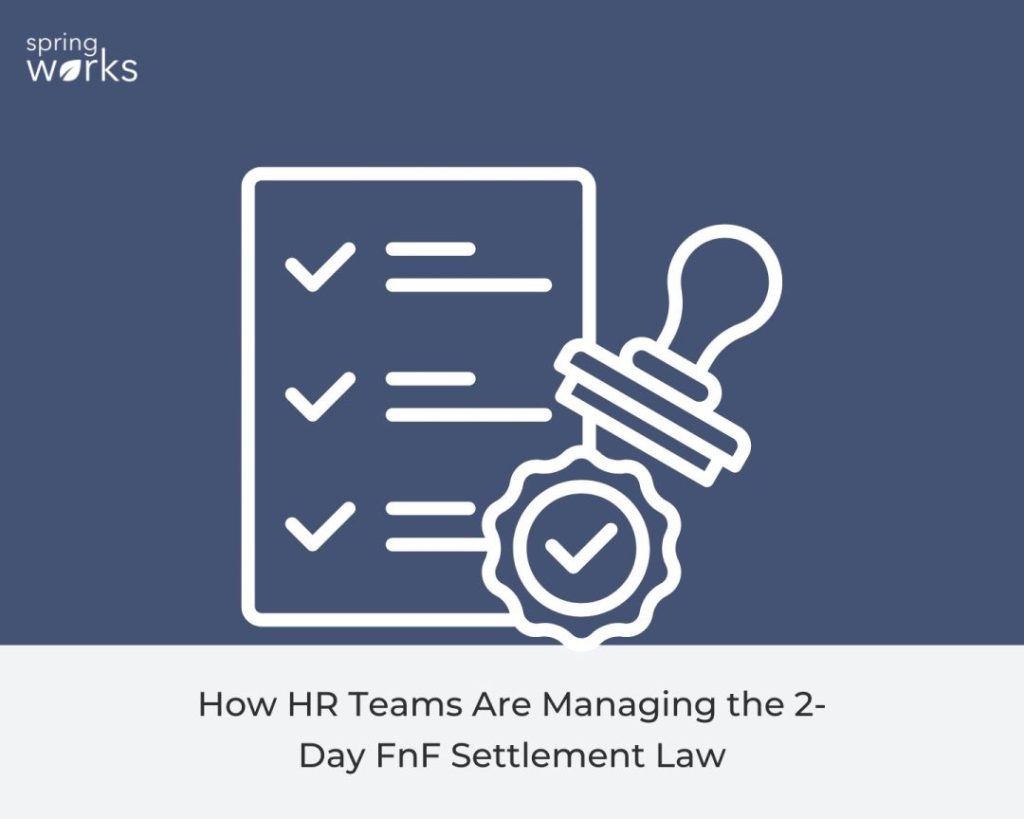 fnf settlement 2 day rule